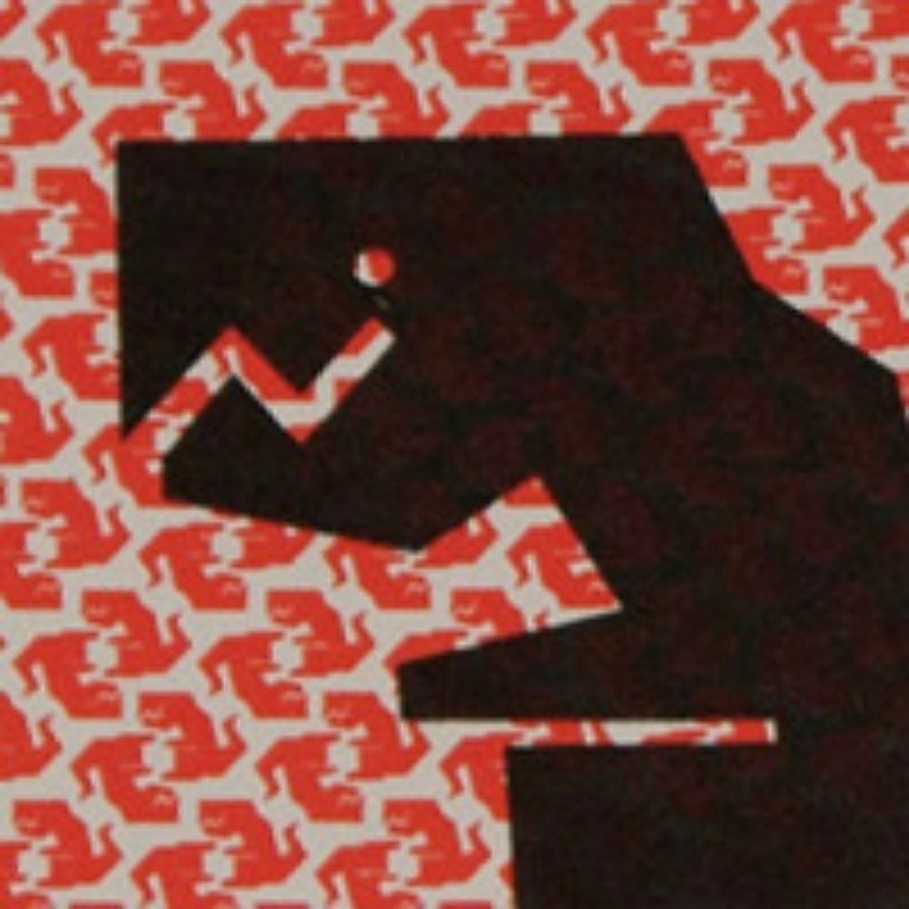 "TRIANGLE" : 2 color screen print - Picture 2 of 4